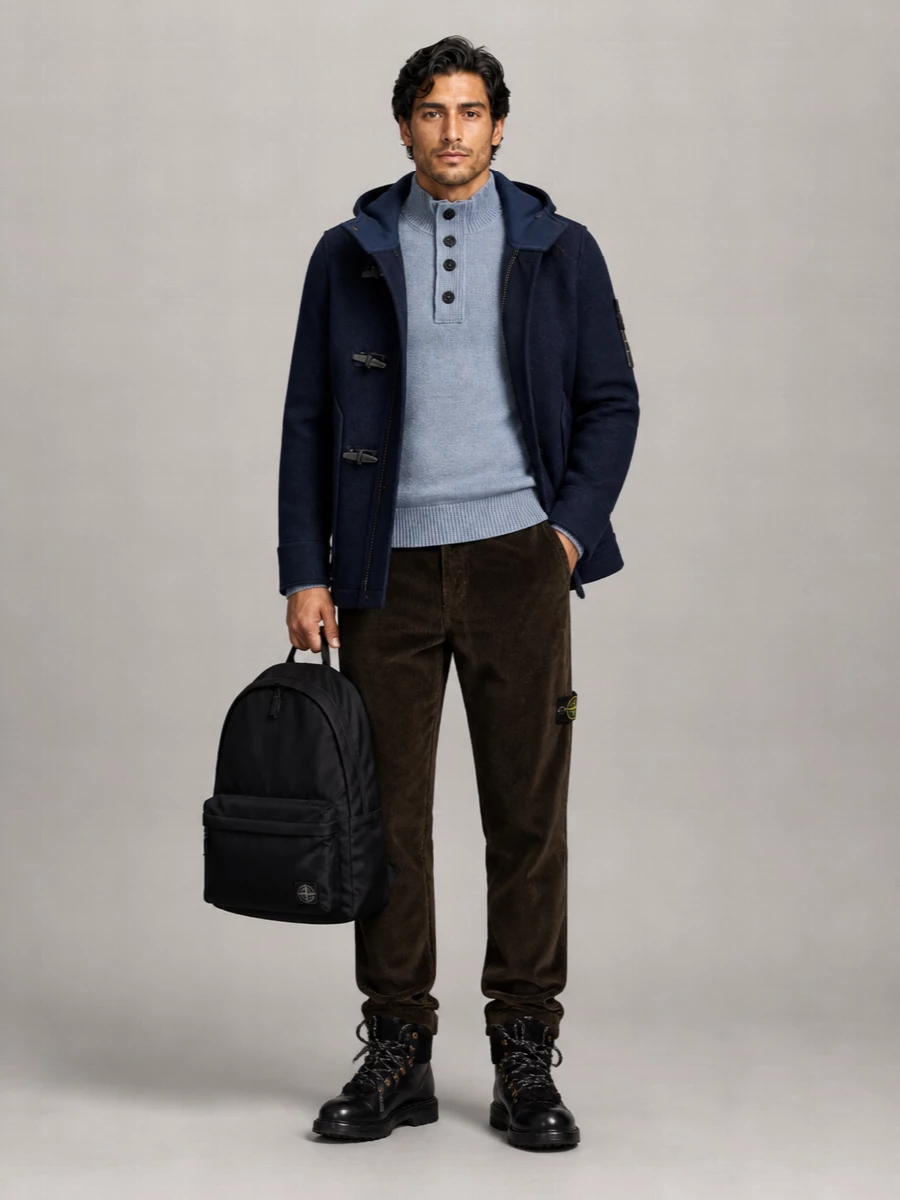 Stone Island Cashmere Hooded Jacket