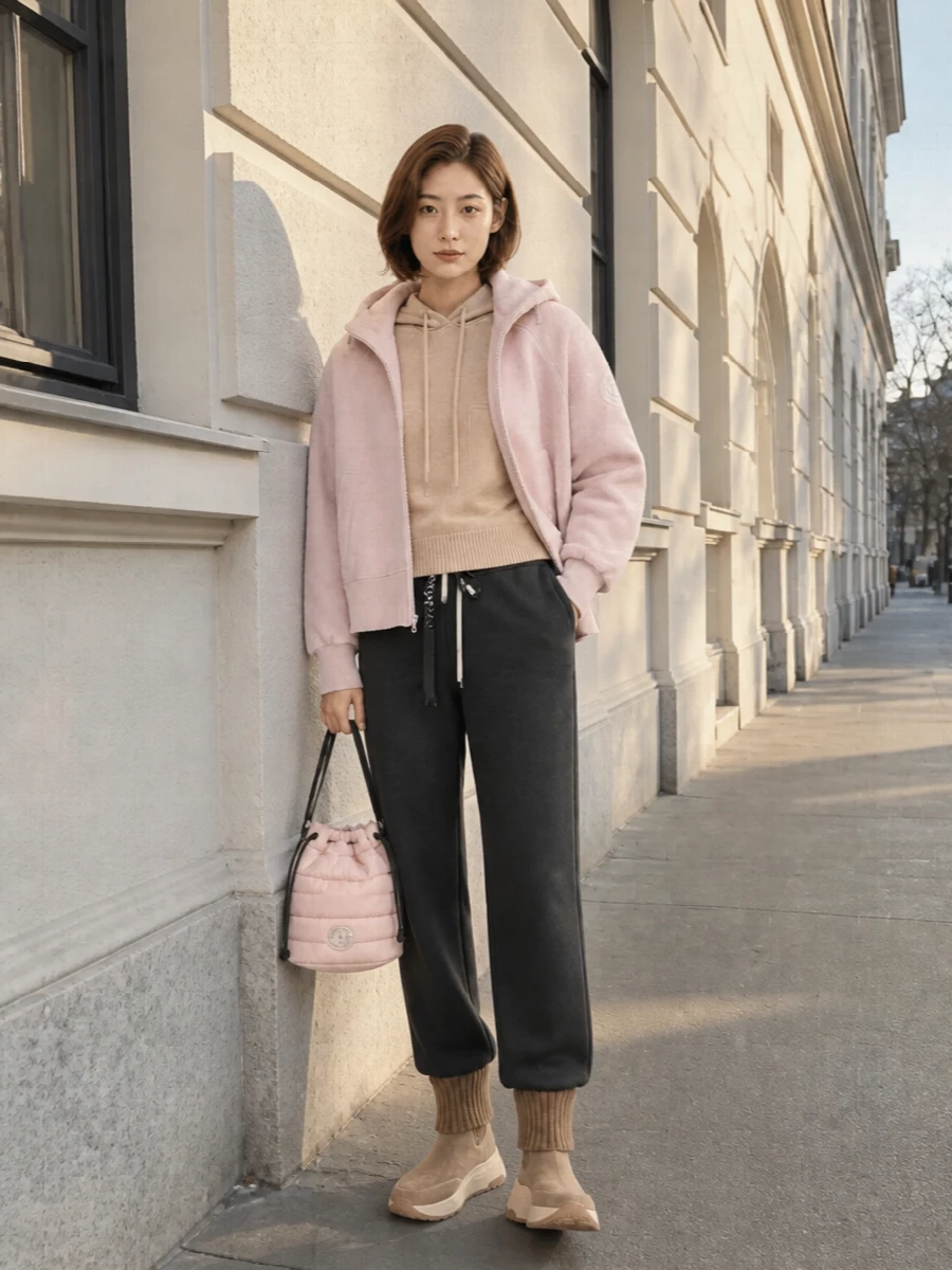 Canada goose blush hoodie coat max mara knit set