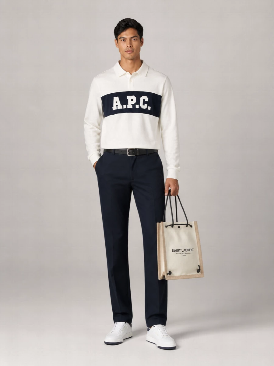 A.p.c. Cotton Oversized Short-Sleeve Polo Shirt