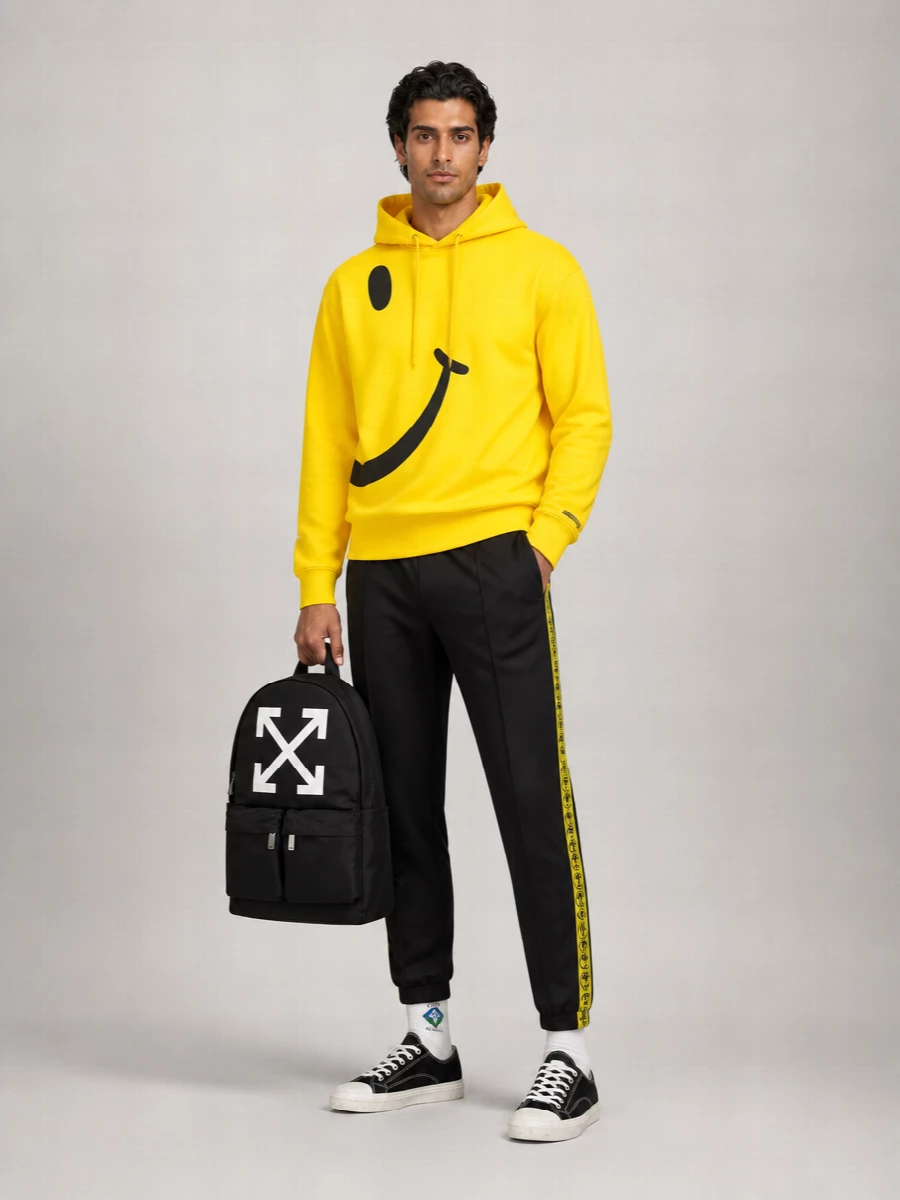 Moschino Cotton Printed Hoodie