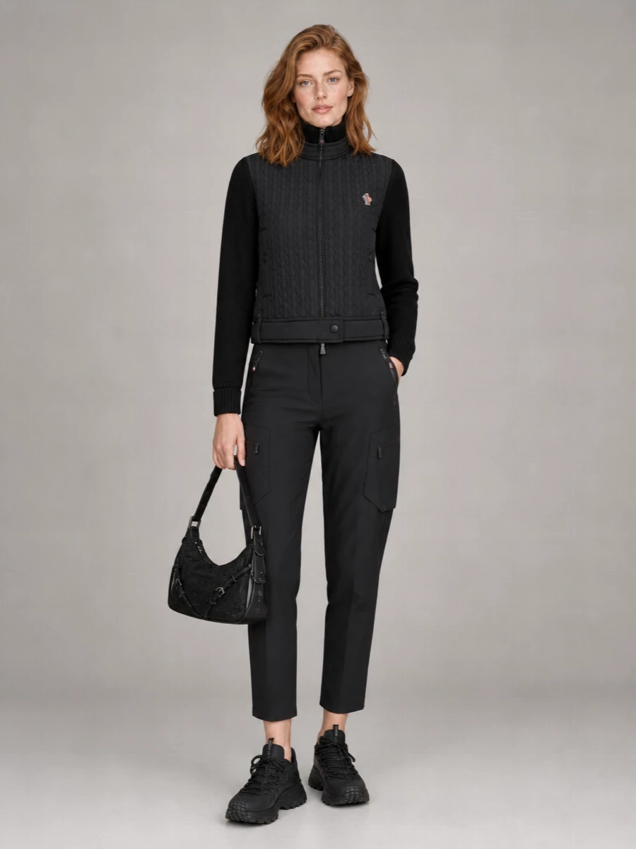 Moncler Grenoble Stretch Cropped Trousers