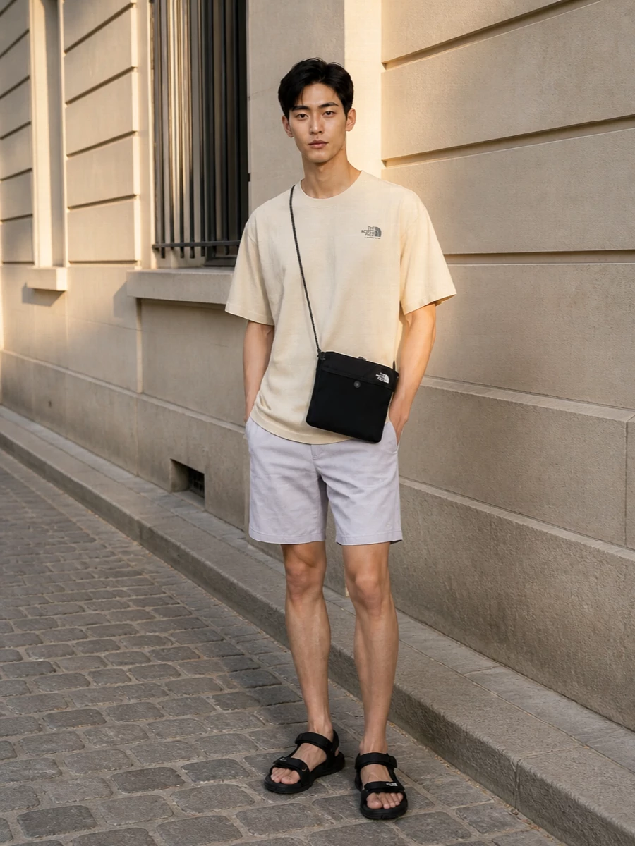 The north face trail shorts sport sandals outfit