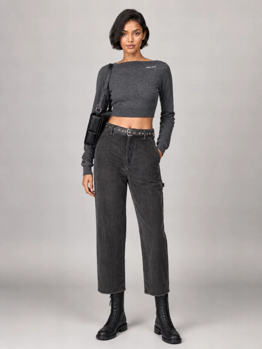 Miu Miu Cropped Trousers