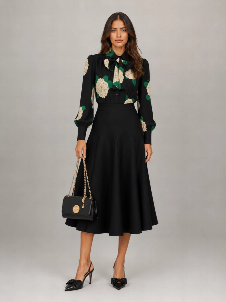 Valentino Garavani Silk Printed Shirt