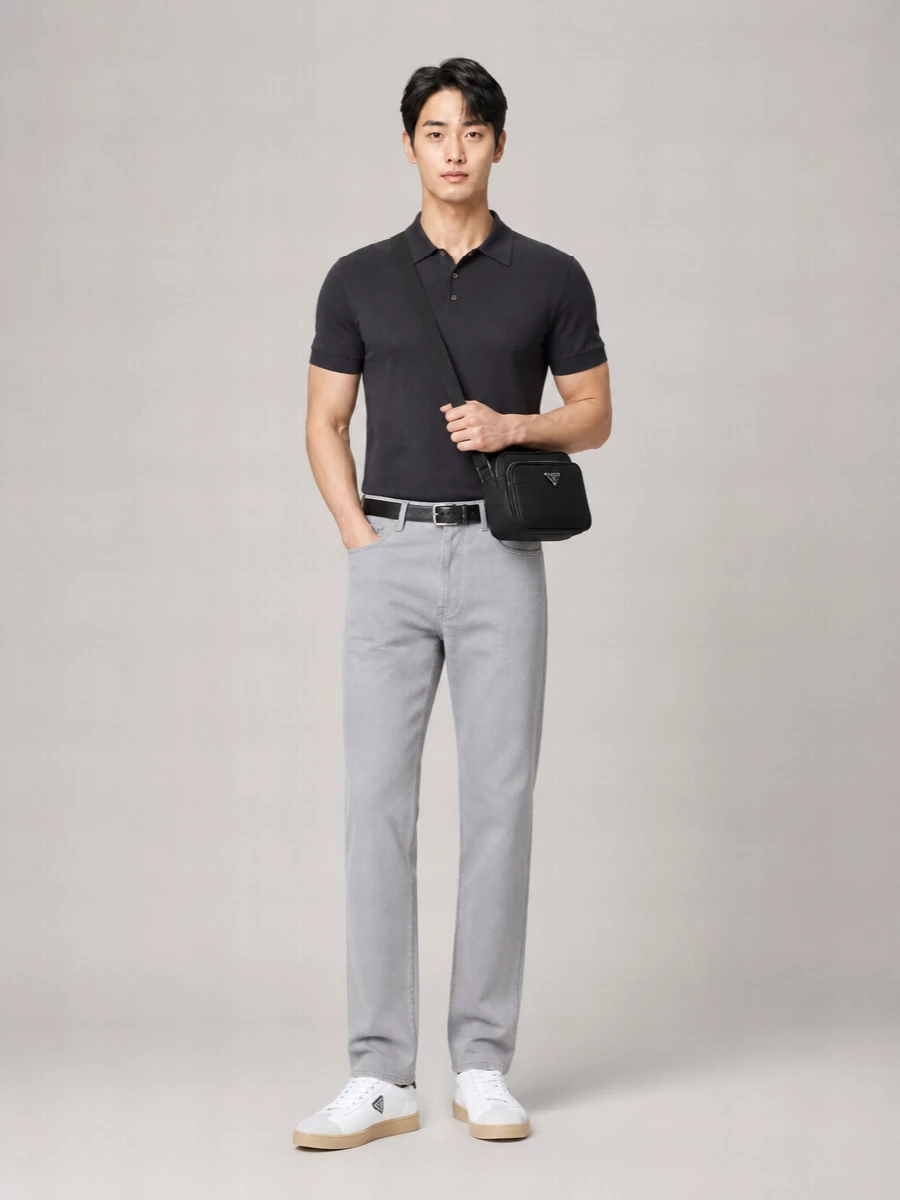 Prada Silk Polo Shirt