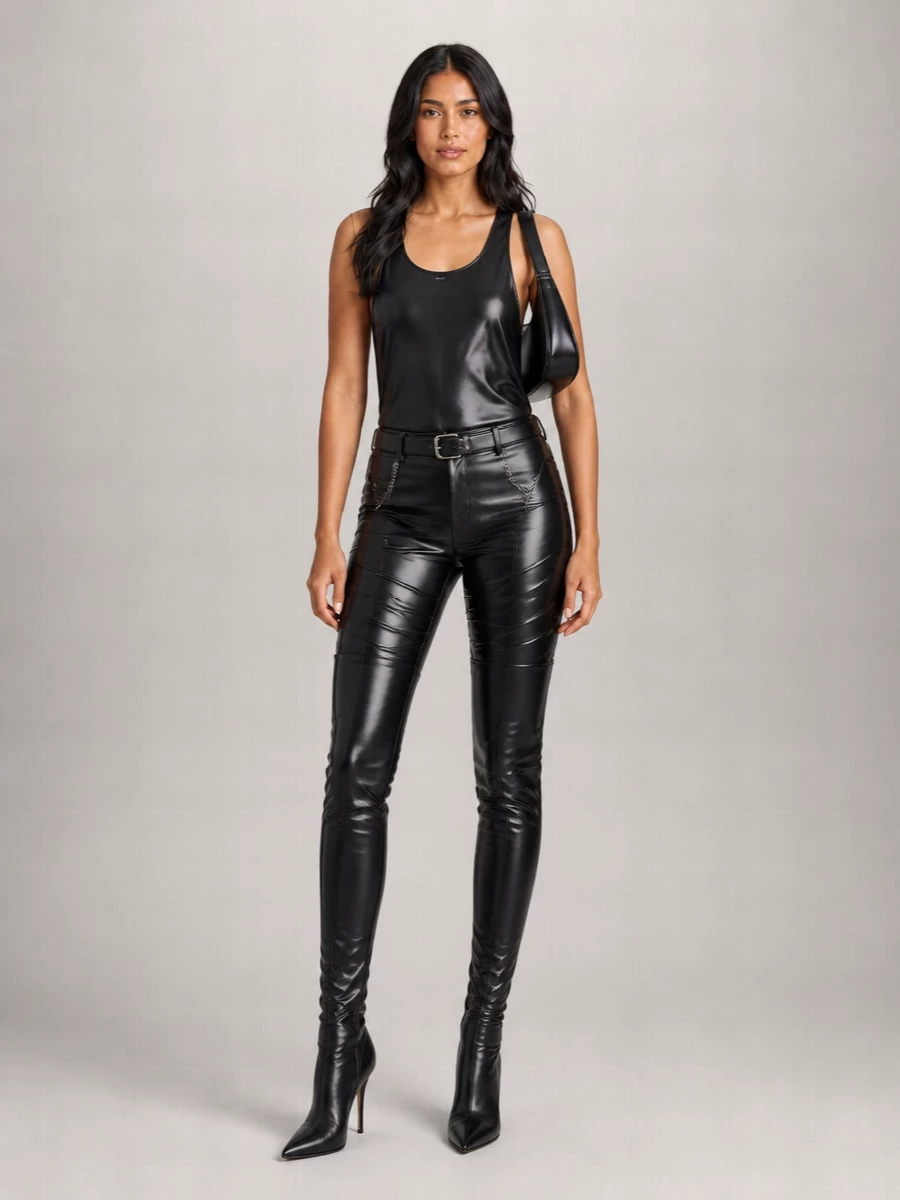 The Andamane Leather Leggings