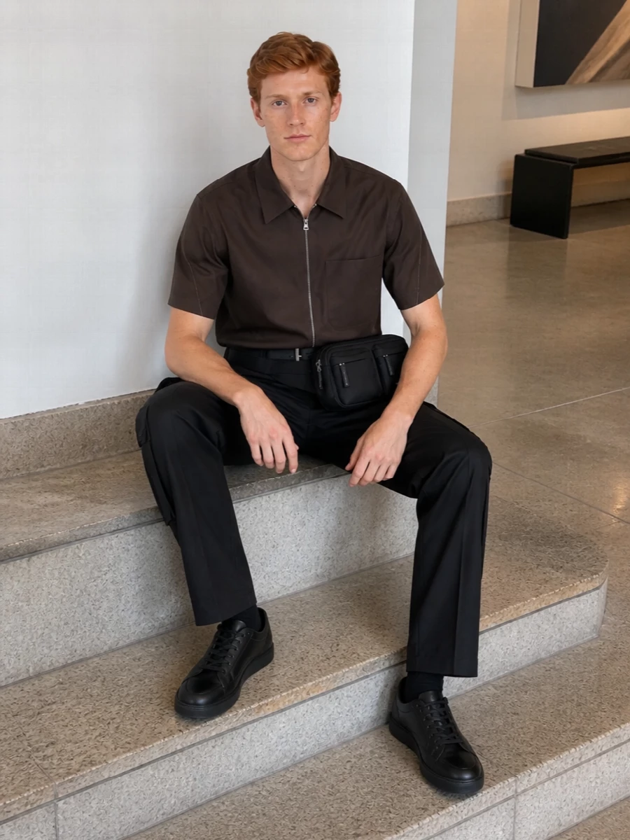 Givenchy utility shirt black cargo trousers outfit