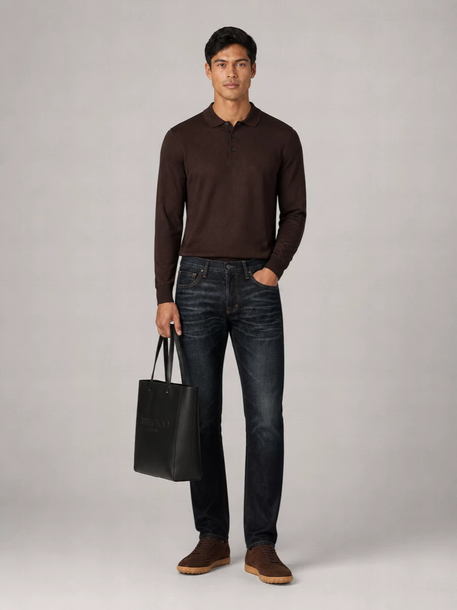 Jimmy Choo Studded Leather Tote Bag