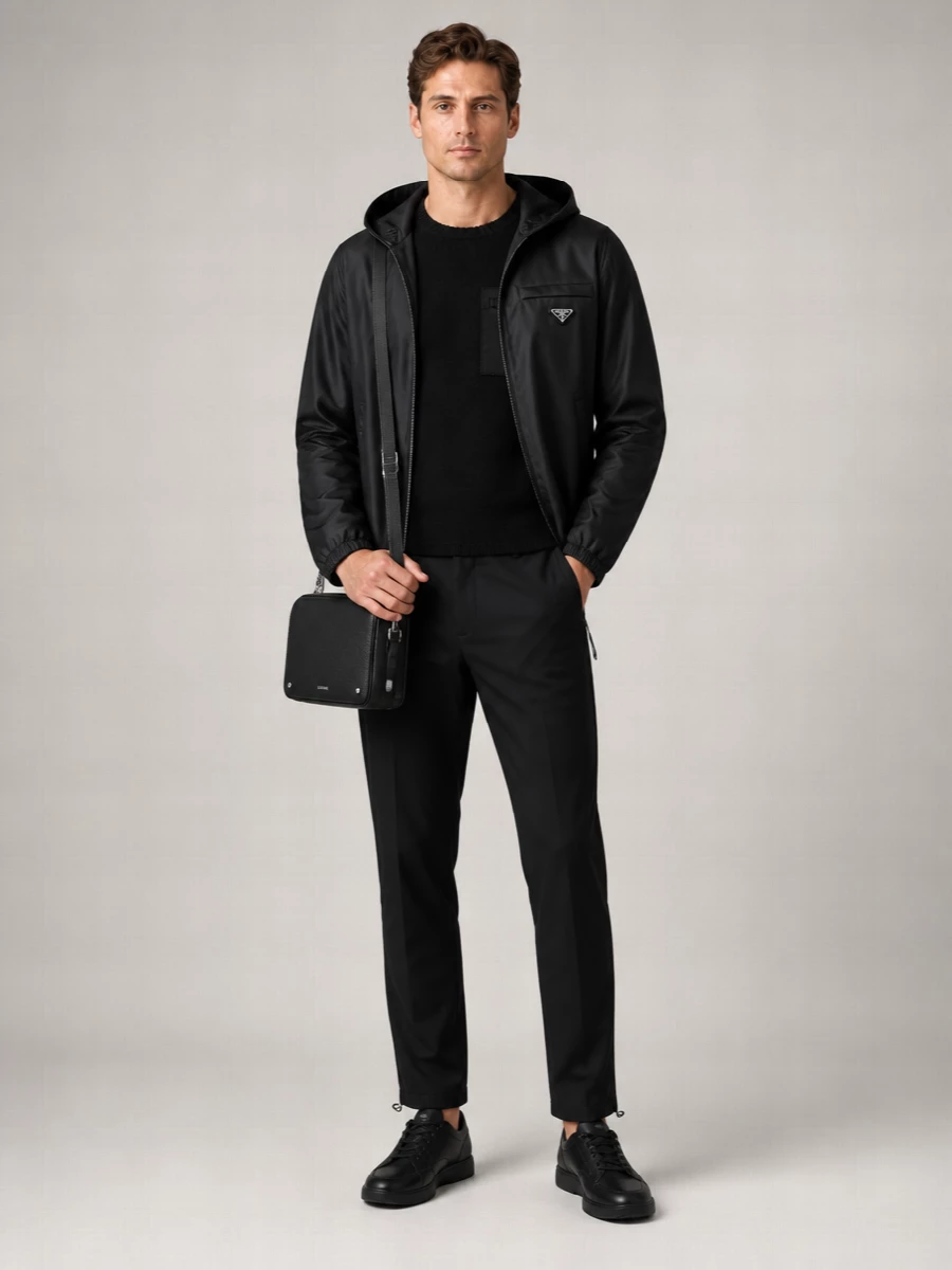 Prada Nappa Leather Reversible Jacket