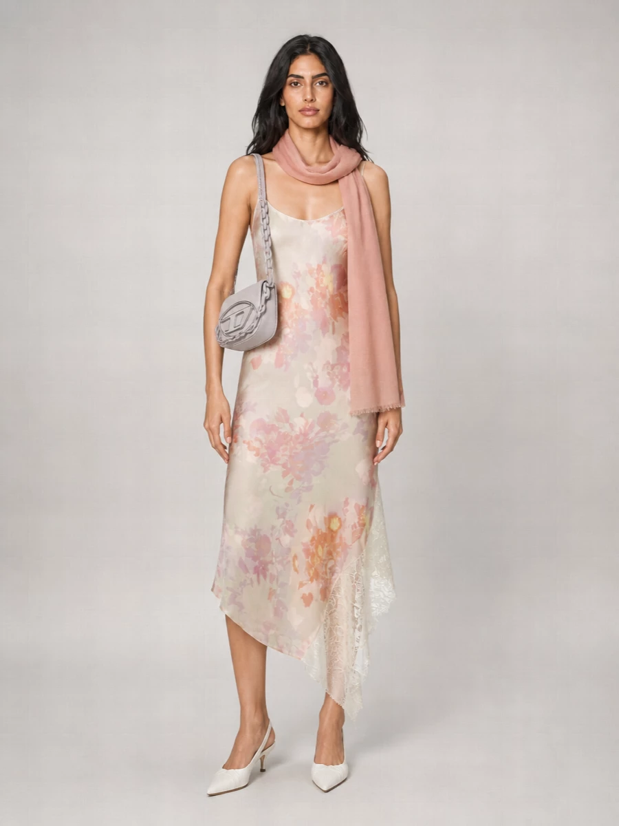 Diesel Viscose Knee-Length Midi Dress
