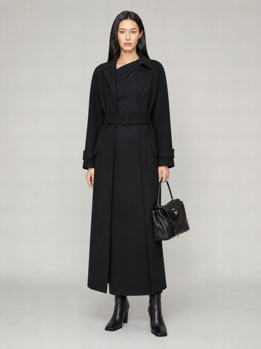 Max Mara Stretch Wool Single-Breasted Coat