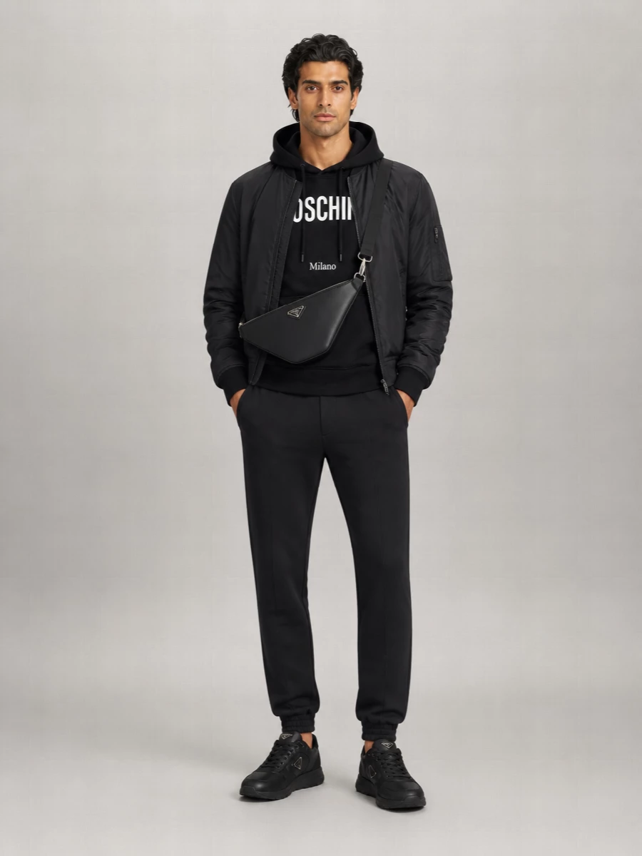 Moschino Quilted Padded Bomber Jacket