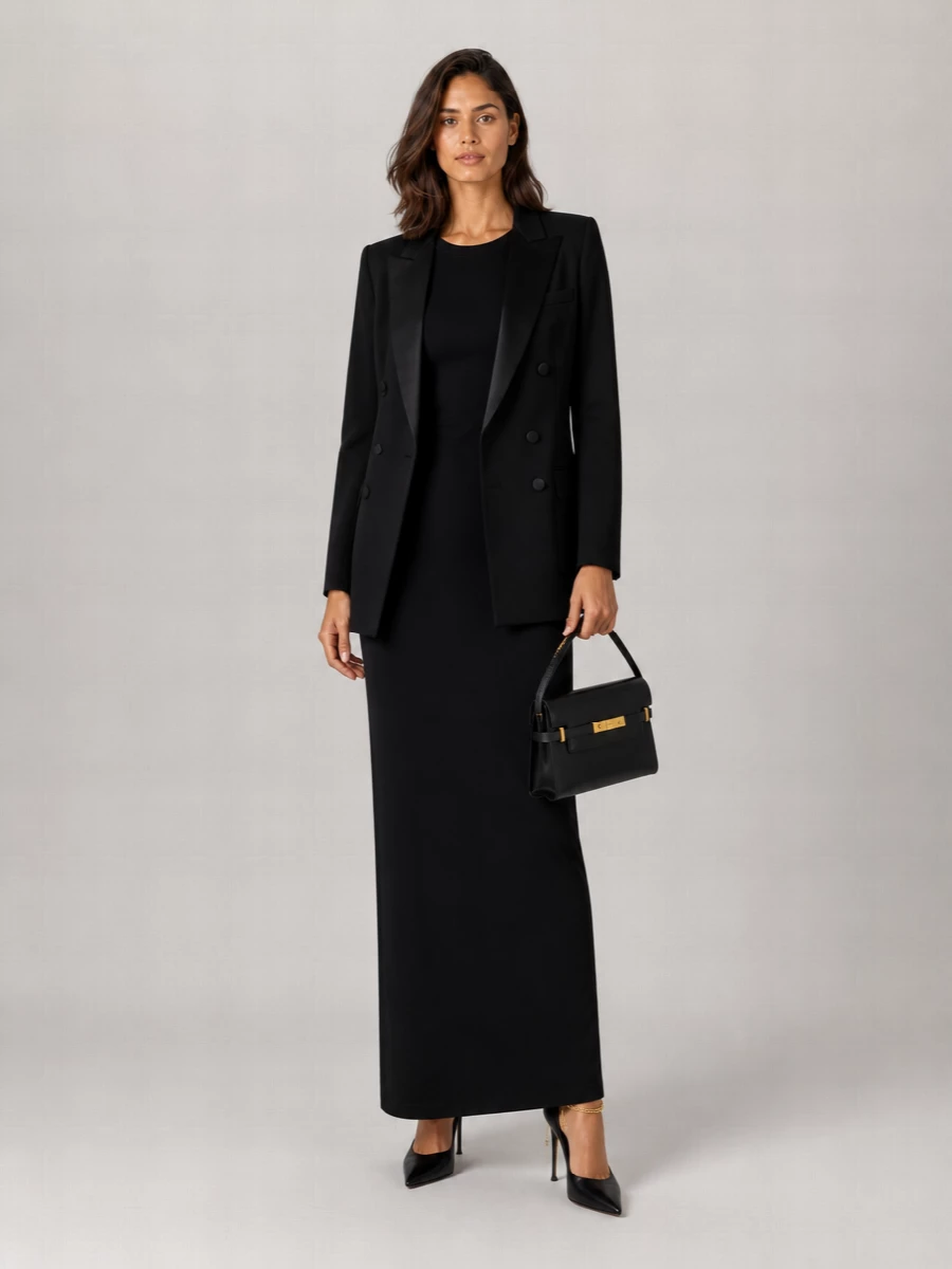 Saint Laurent Wool Double-Breasted Blazer