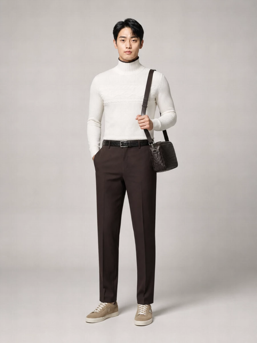 Zegna Pearl-Knit Turtleneck Jumper