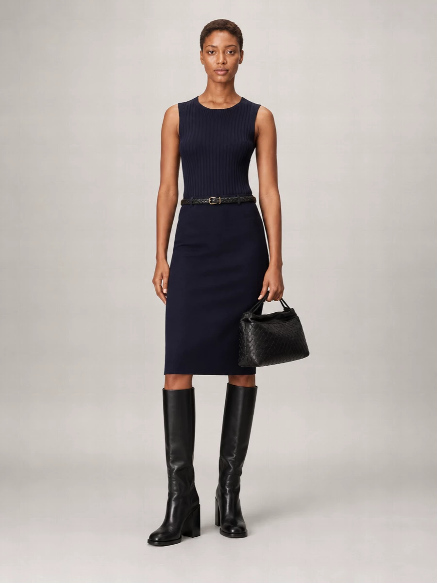 Bottega Veneta Merino Wool Ribbed Tank Top