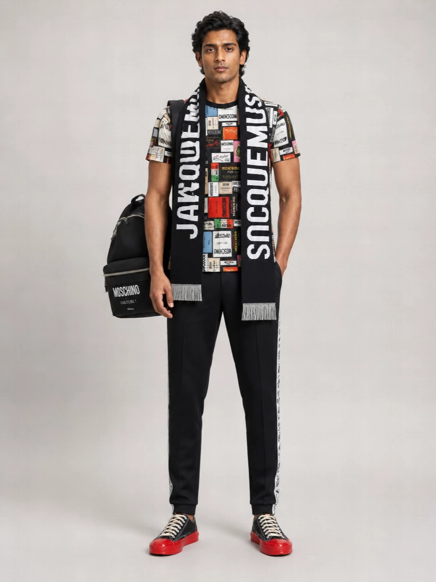 Moschino Printed Cotton T-Shirt
