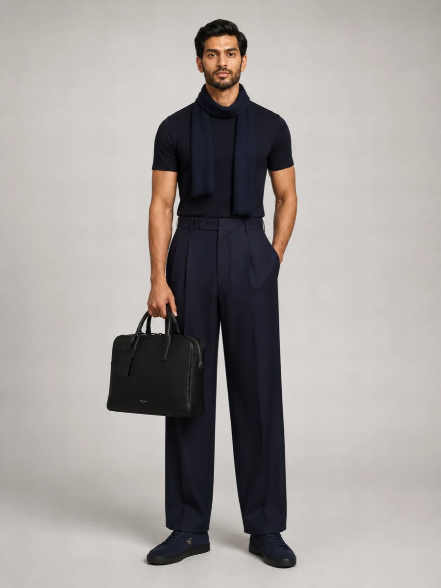 Giorgio Armani Silk T-Shirt Crew Neck