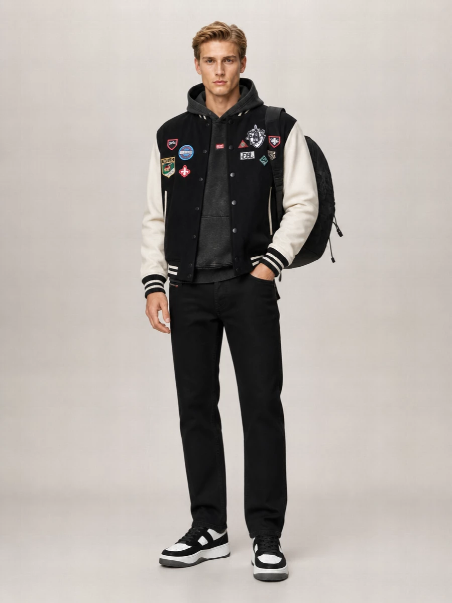 Diesel Wool Varsity Jacket