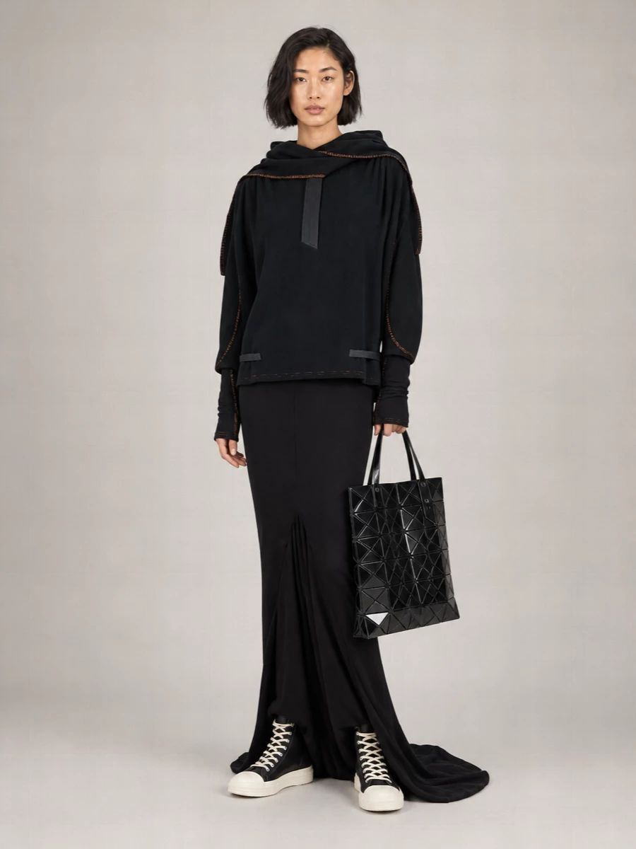 Kiko Kostadinov Cotton Draped Hood Sweater