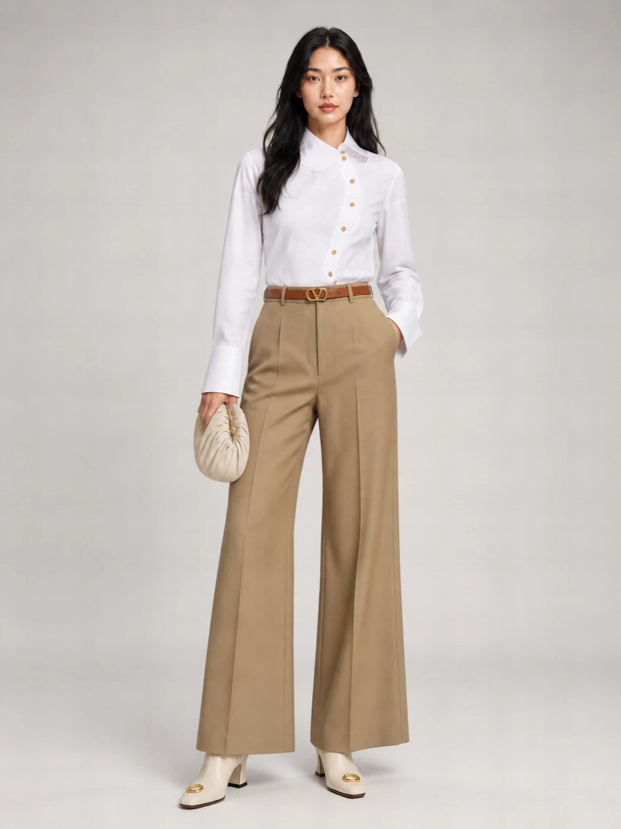 Vivienne Westwood Cotton Flared Wide-Leg Trousers