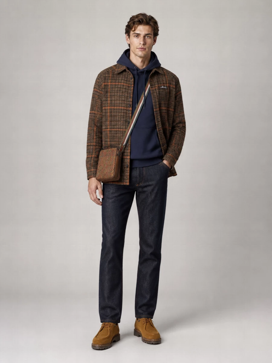Les Deux Houndstooth Overshirt