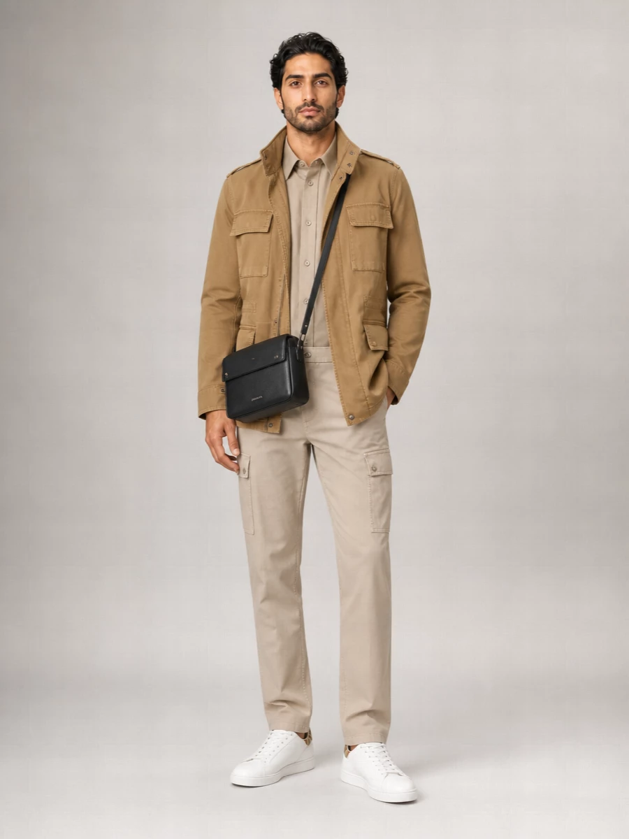 Burberry Cotton Twill Military Jacket