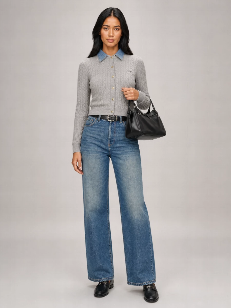 Miu Miu Denim Straight-Leg Regular-Rise Jeans