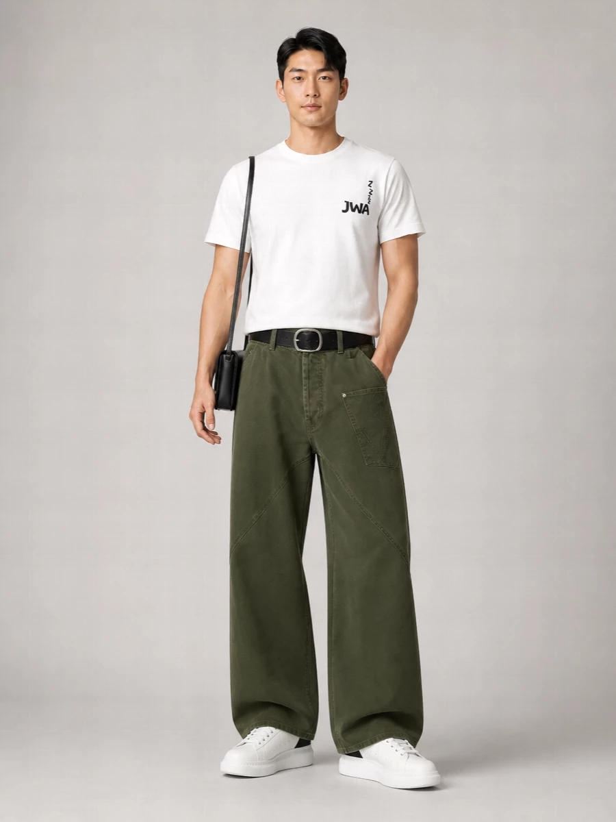 Jw Anderson Organic Cotton Logo Print T-Shirt
