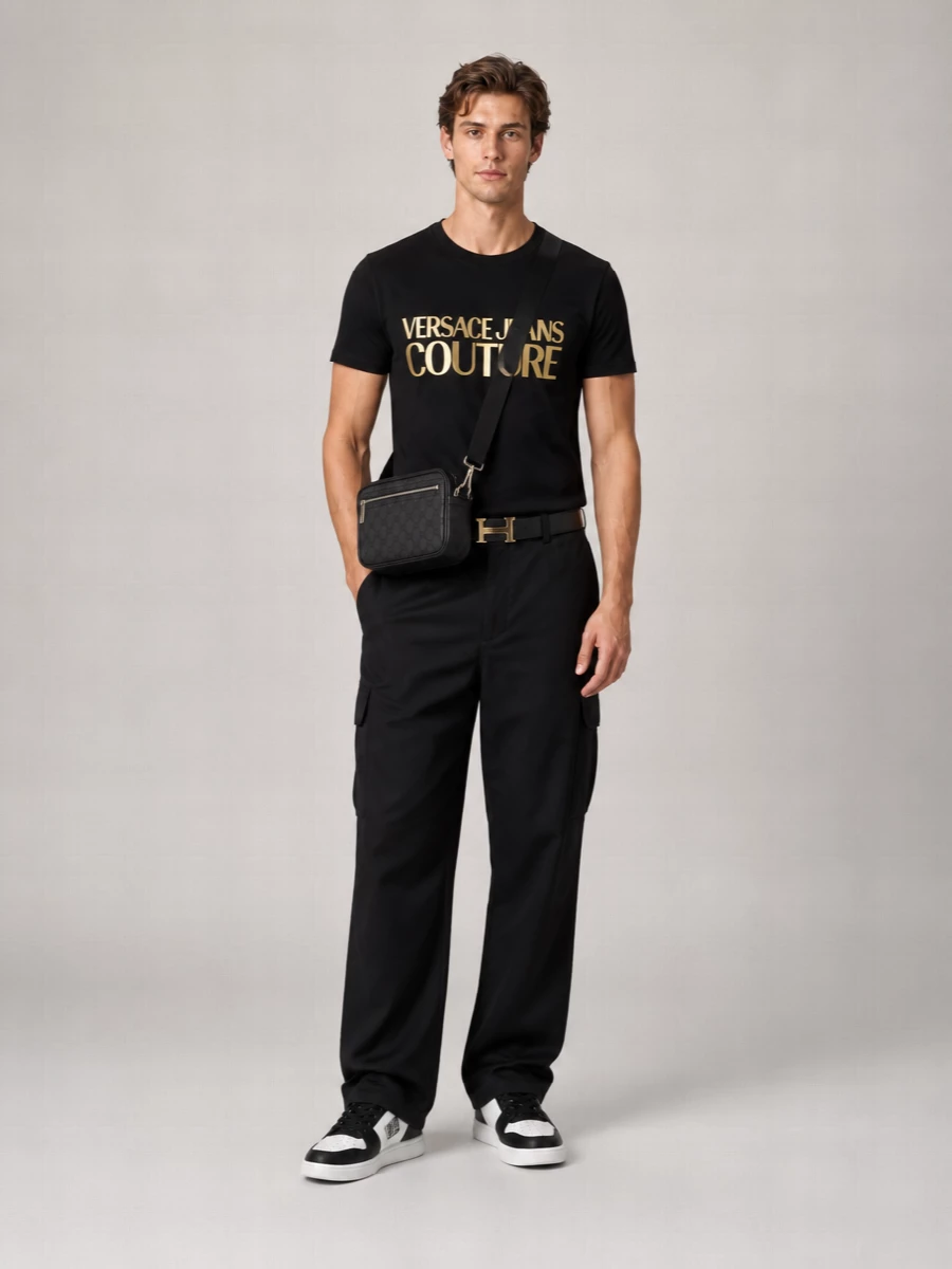 Versace Jeans Couture Cotton Logo T-Shirt