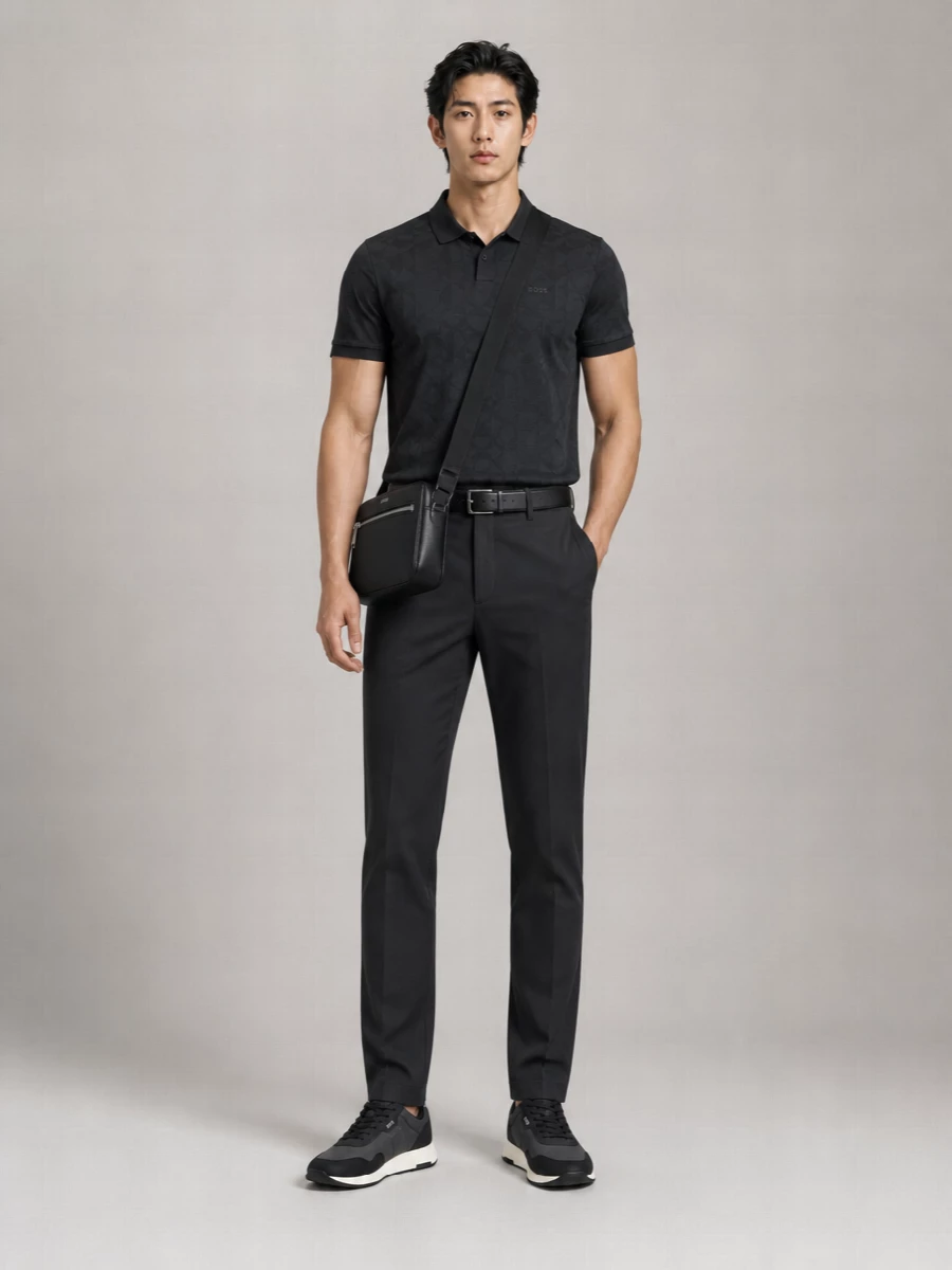 Boss Cotton Relaxed Fit Polo Shirt