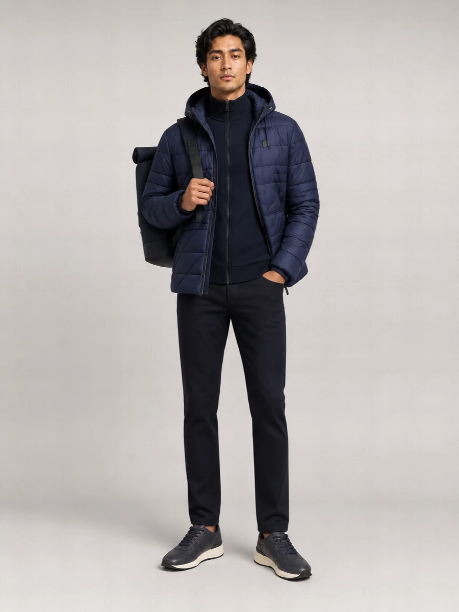 Boss Down Hooded Puffer Jacket