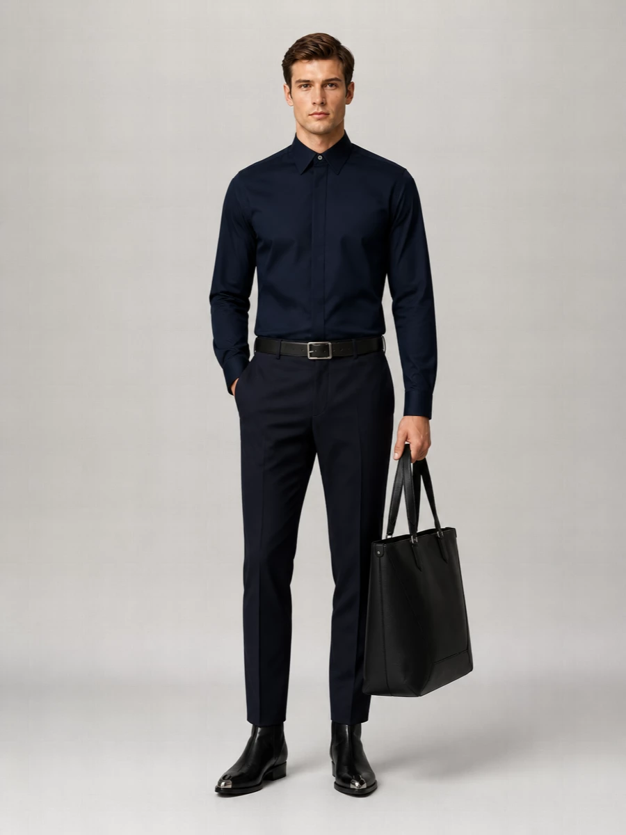 Alexander Mcqueen Cotton Poplin Long-Sleeve Shirt