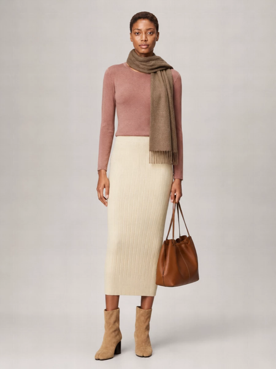 Max Mara cashmere fine-knit regular-fit crew-neck long-sleeve sweater