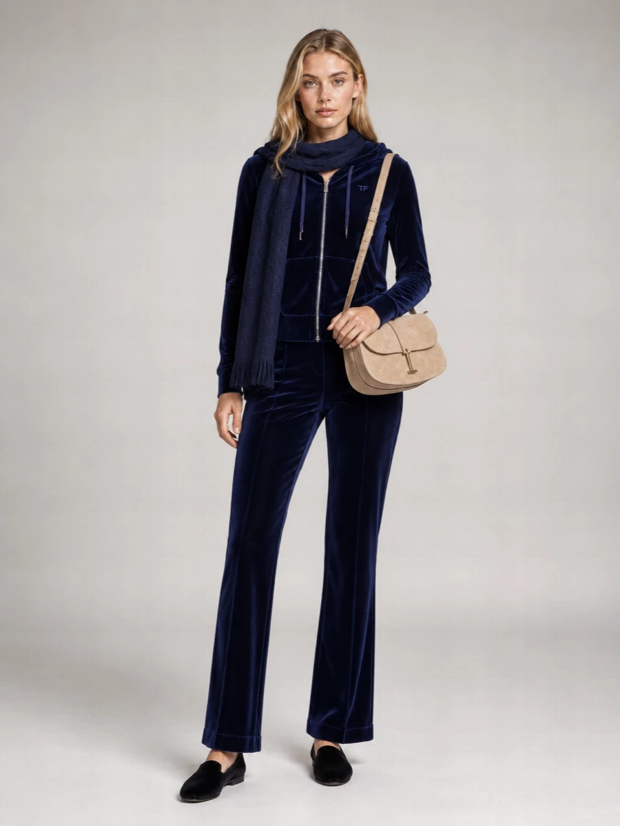 Tom Ford velour flared joggers