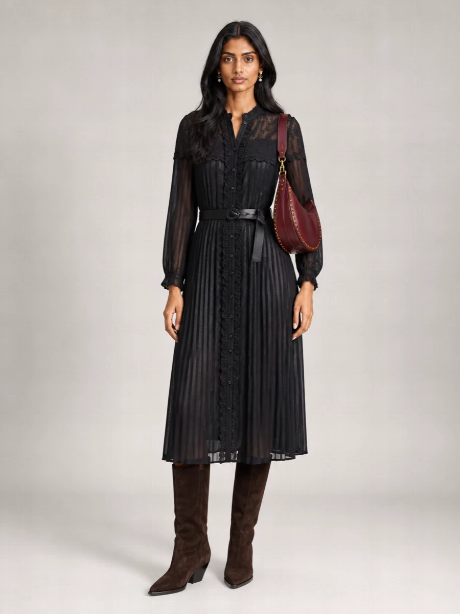 Isabel Marant Etoile Cotton Gathered Midi Shirt Dress