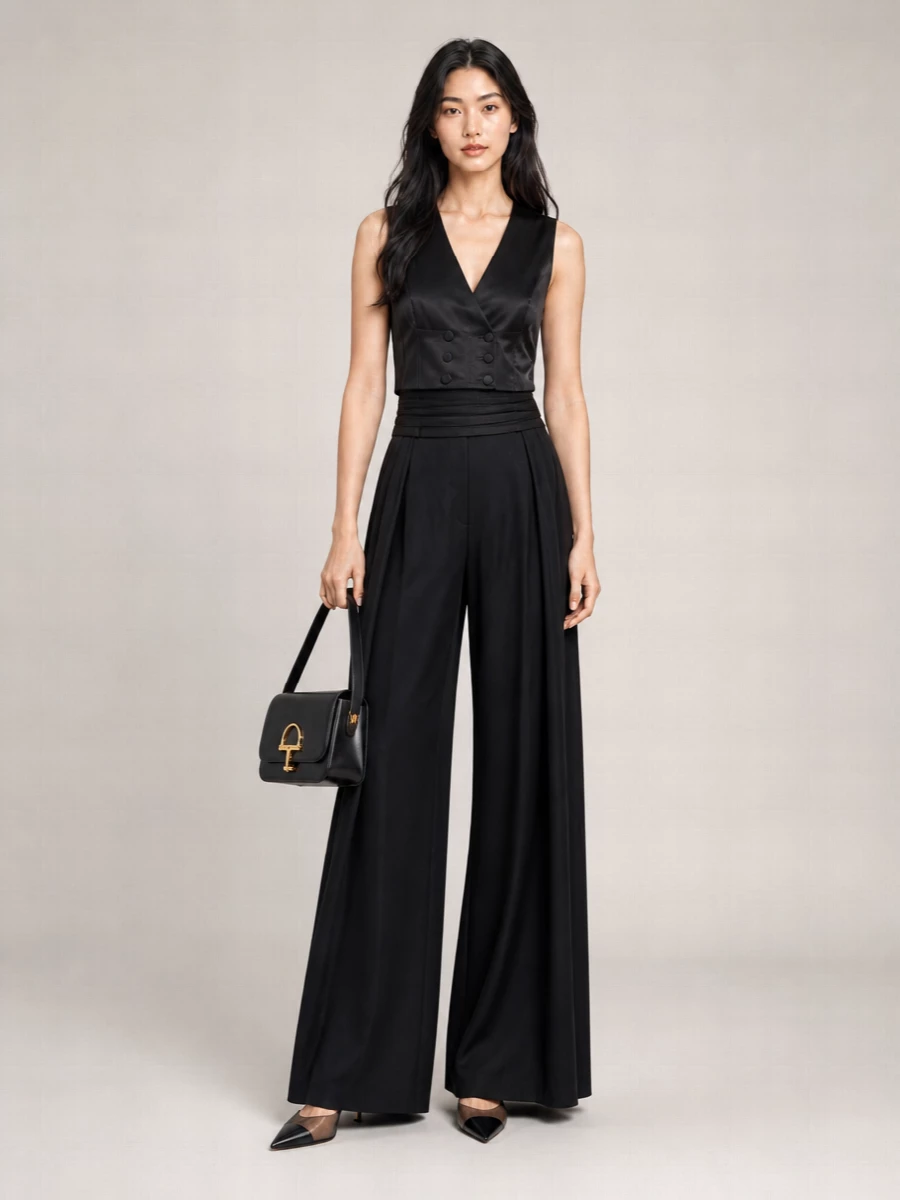 Giuseppe Di Morabito Virgin Wool Wide-Leg Trousers