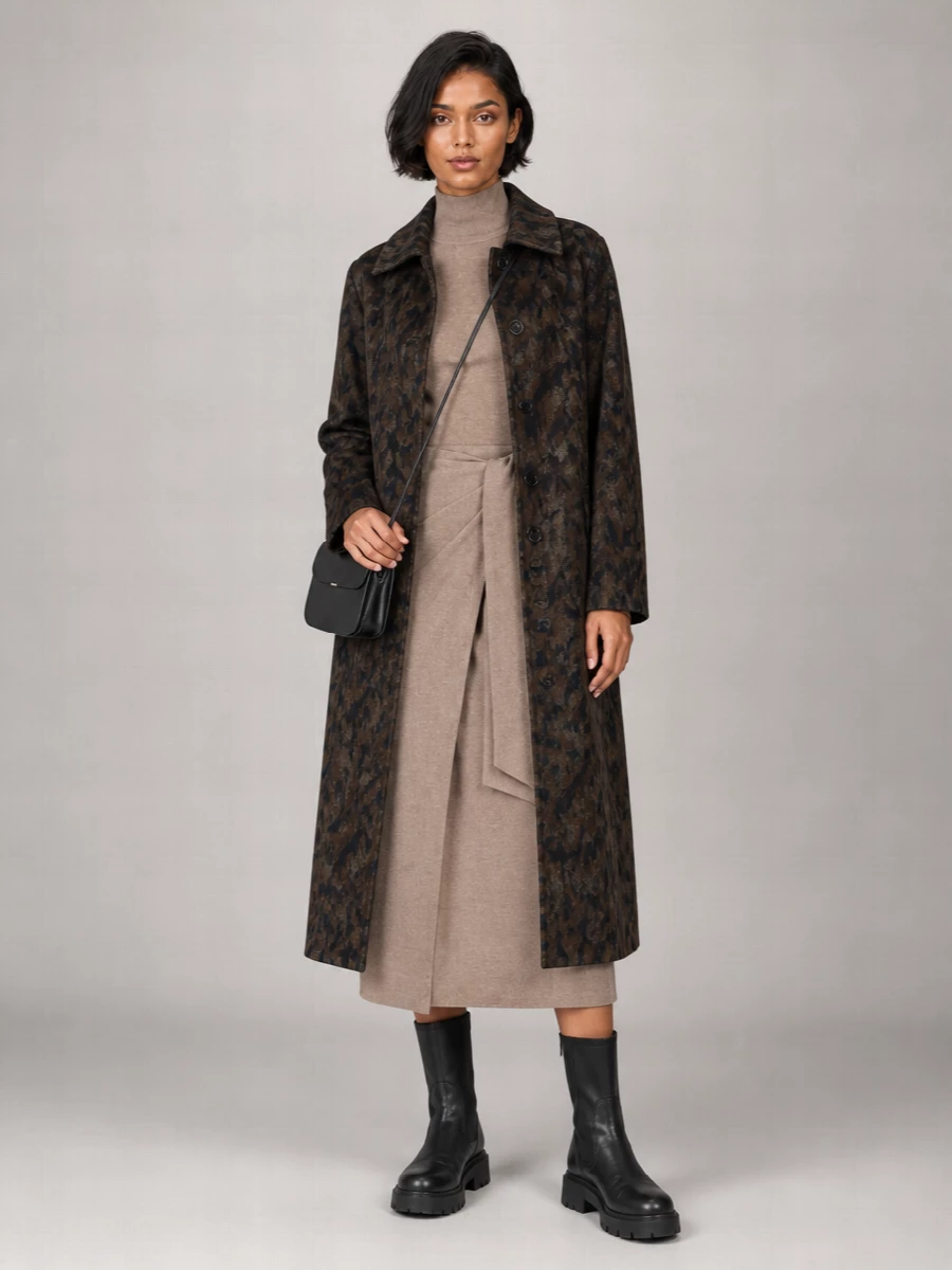 Lardini Wool Military Coat