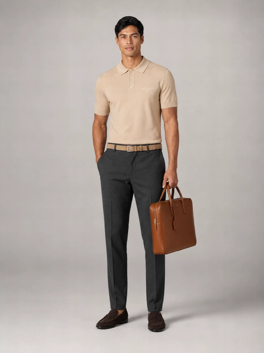 Saint Laurent Leather Briefcase