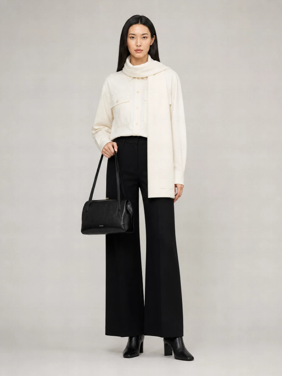 Jil Sander Cotton Denim Oversized Shirt