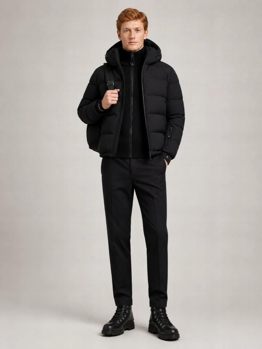 Moncler Grenoble Hooded Padded Jacket Zipped Pocket