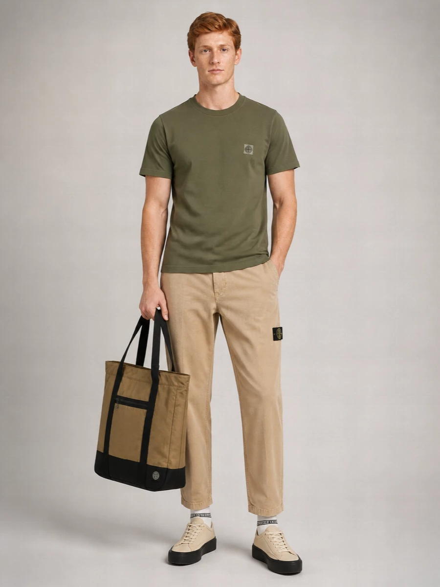 Stone Island Cotton Logo Patch T-Shirt