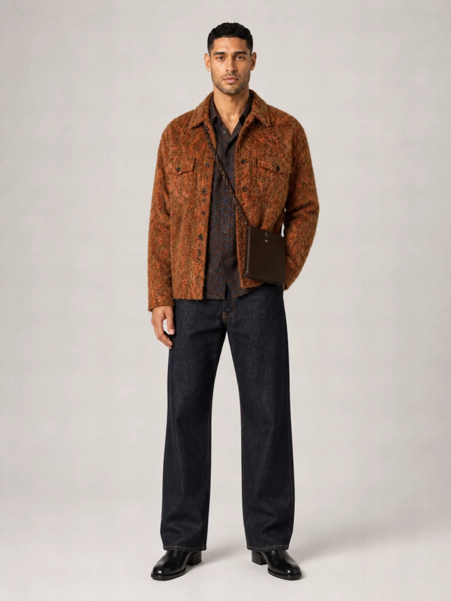 Dries Van Noten Fringed Shirt Jacket