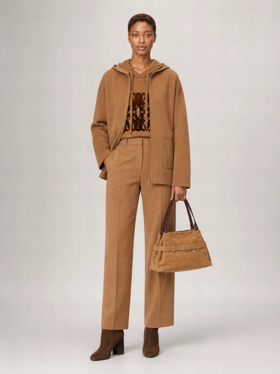 S Max Mara Silk Cashmere Fitted Jacket
