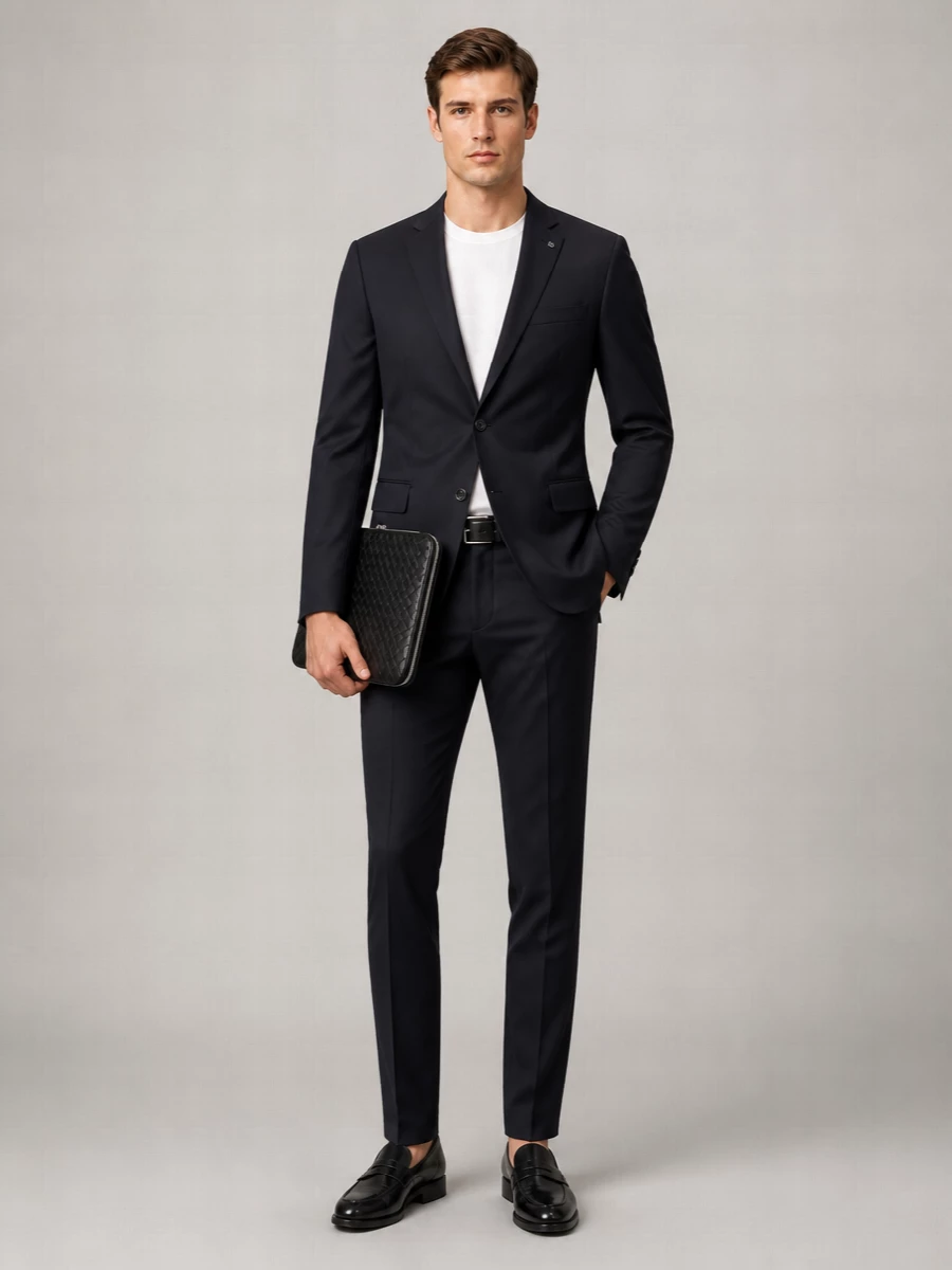 Pt Torino Central Pleated Wool Pant