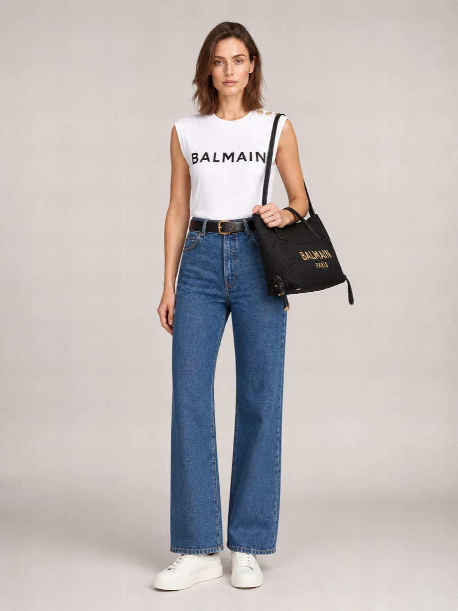 Balmain Track Small Shoulder Bag
