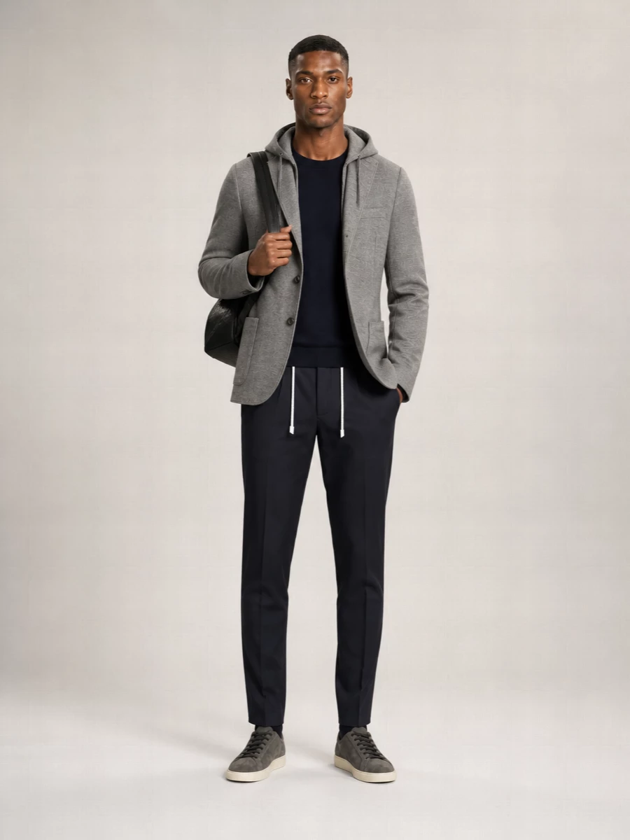 Eleventy Wool Single Breasted Coat