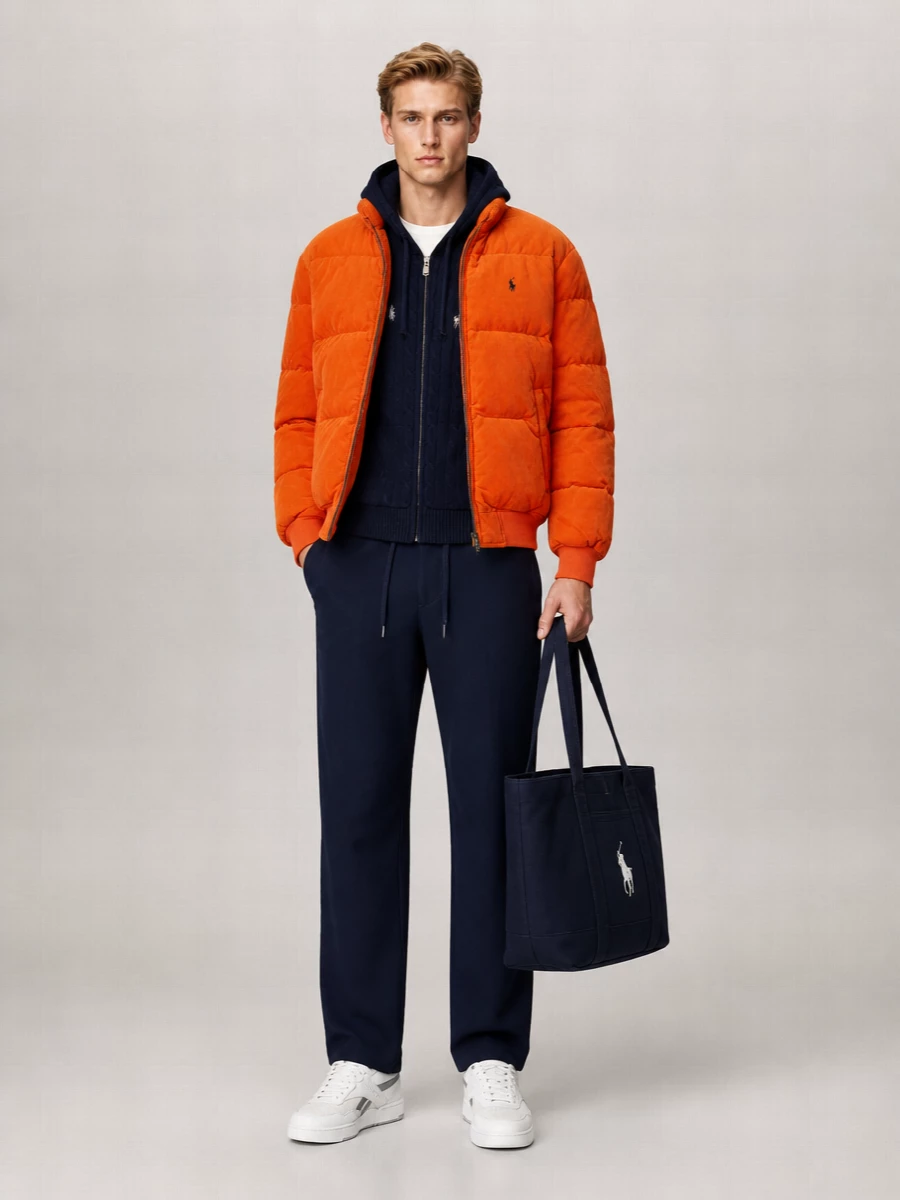 Polo Ralph Lauren corduroy down puffer jacket