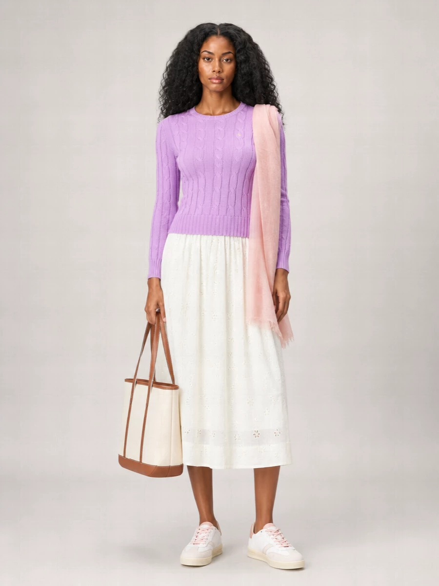 Polo Ralph Lauren Cable-Knit Cotton Sweatshirt