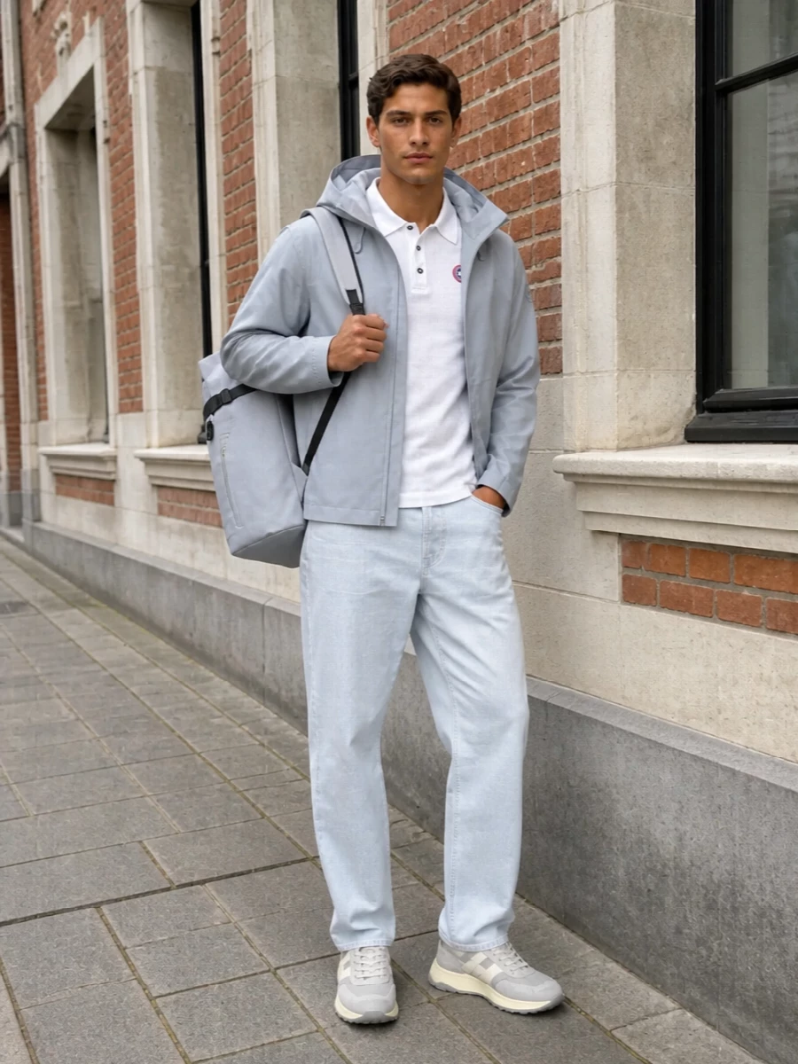 Canada goose shell stone island jeans outfit