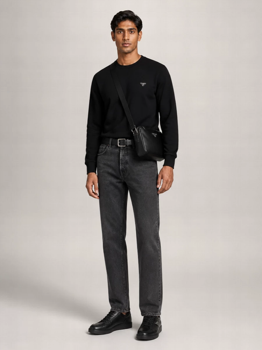 Prada mid-rise straight-leg jeans